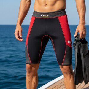 Slippery Wetsuit Mens Neoprene Shorts Sz XL-05 Honda Aquatrax Diving Water Sport